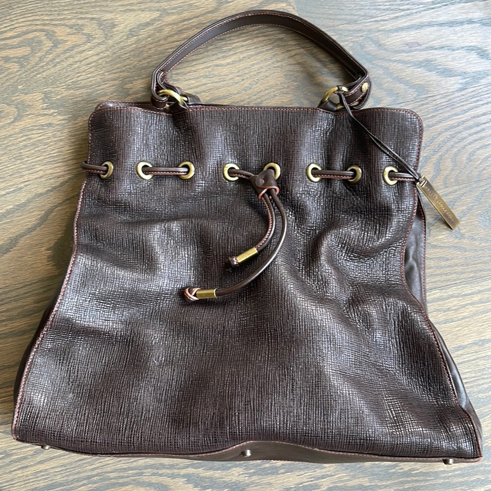 Women’s Tanner Krolle Dark Brown Leather Satchel Bag